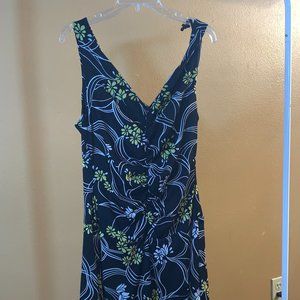 Black & Yellow Sleeveless Dress By La Jolie